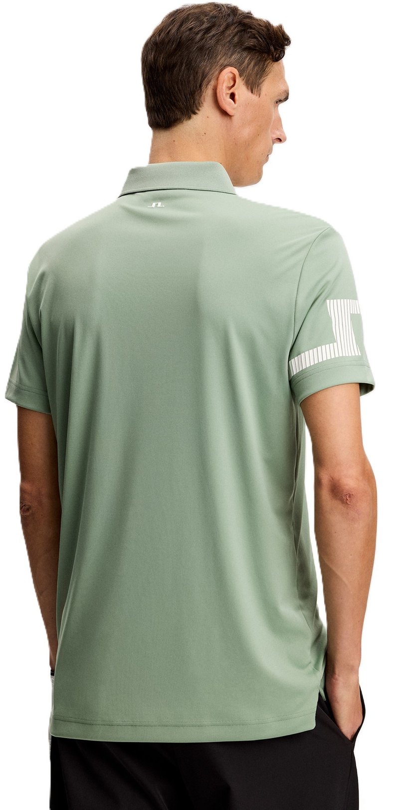 J.Lindeberg Heath men's polo, hedge green