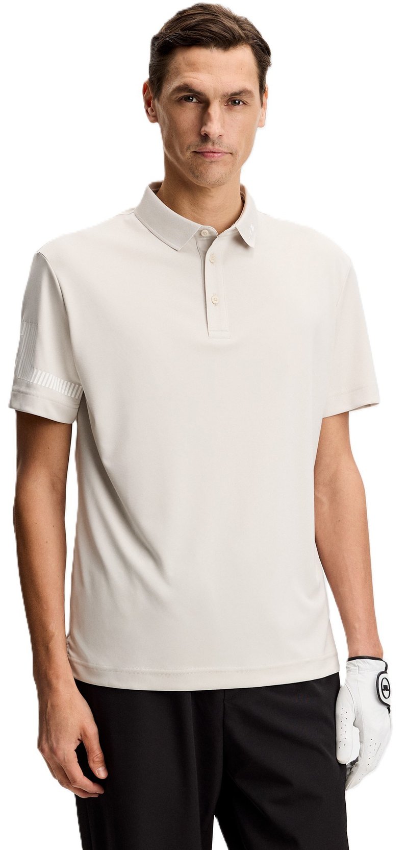 J.Lindeberg Heath men's polo, moonbeam