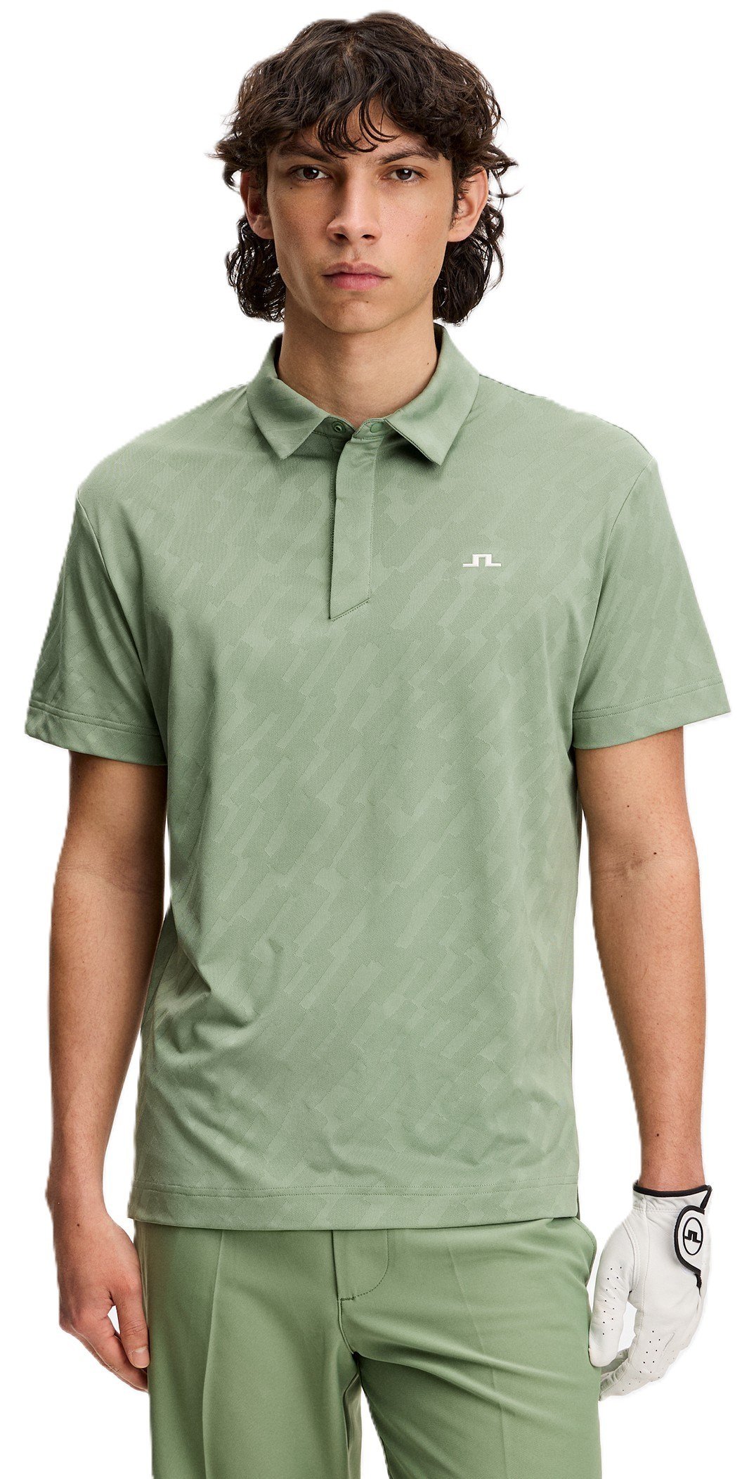 J.Lindeberg Wilhelm men's polo, hedge green