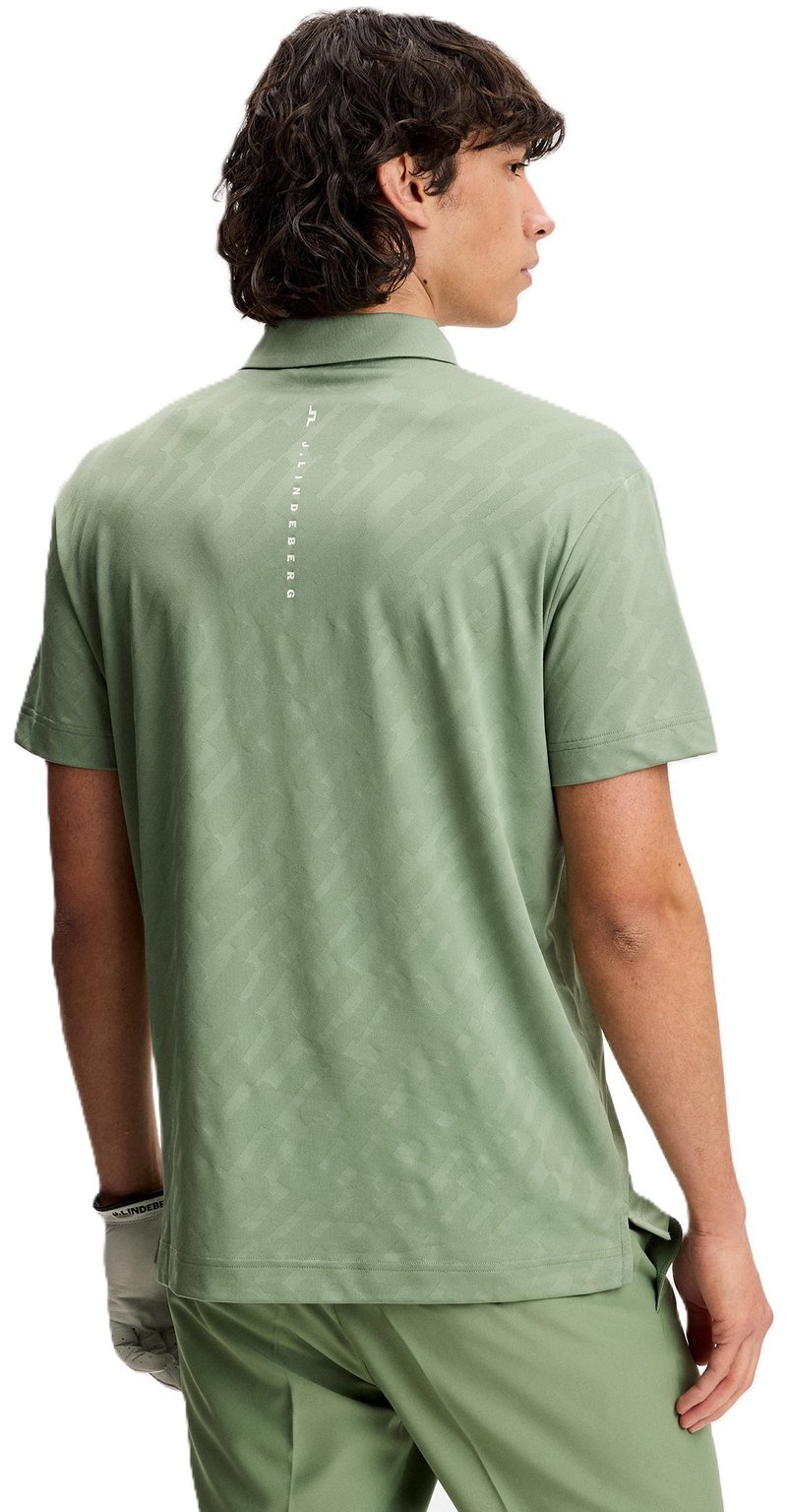 J.Lindeberg Wilhelm men's polo, hedge green