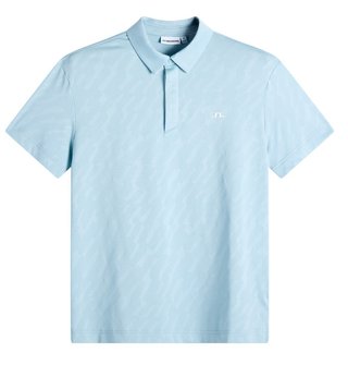J.Lindeberg Wilhelm men's polo, forget me not
