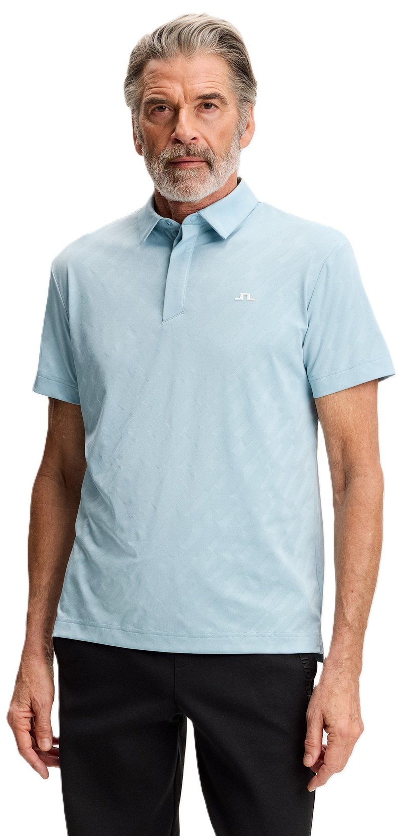 J.Lindeberg Wilhelm men's polo, forget me not