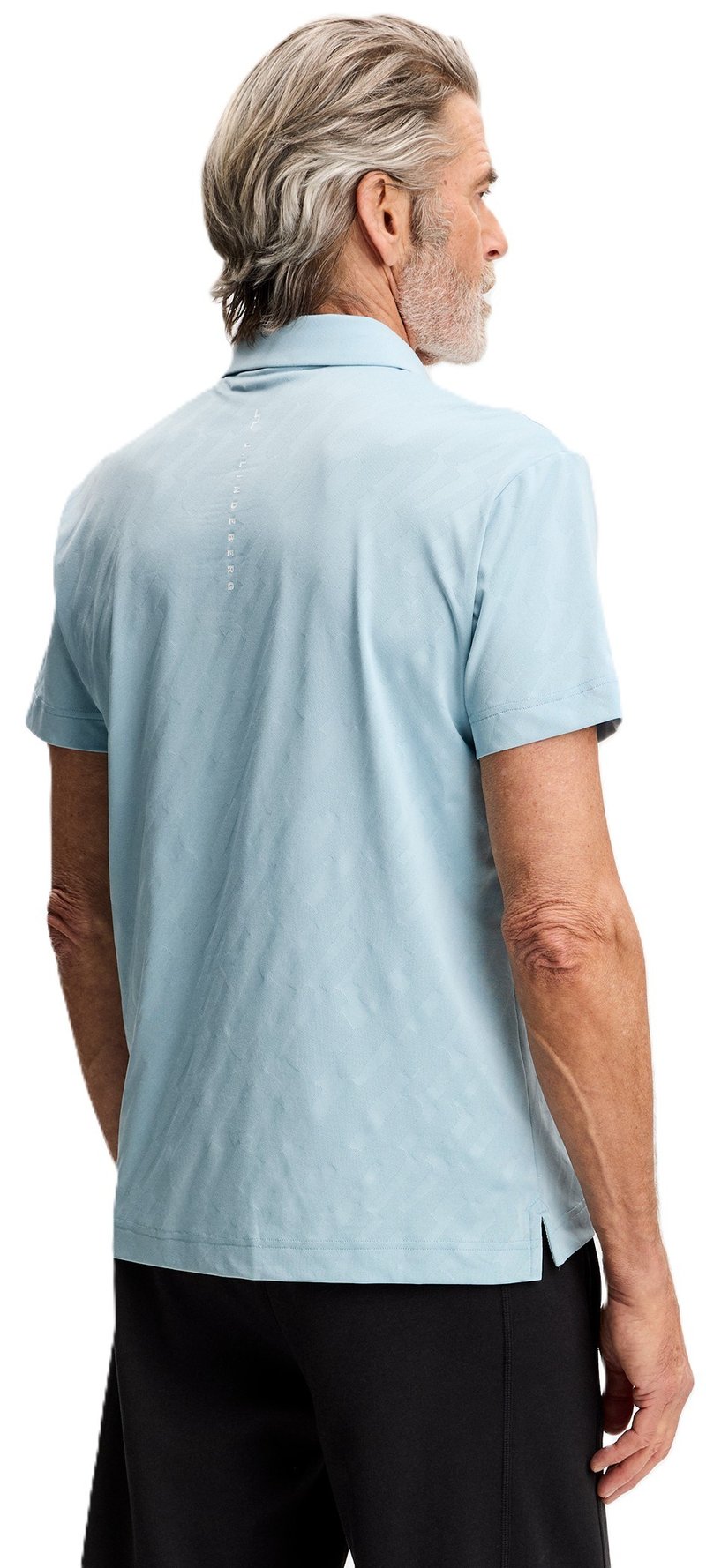 J.Lindeberg Wilhelm men's polo, forget me not