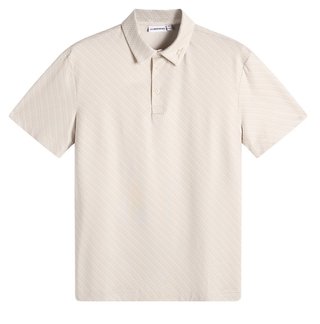 J.Lindeberg Tod Print men's polo, flight bridge moonbeam