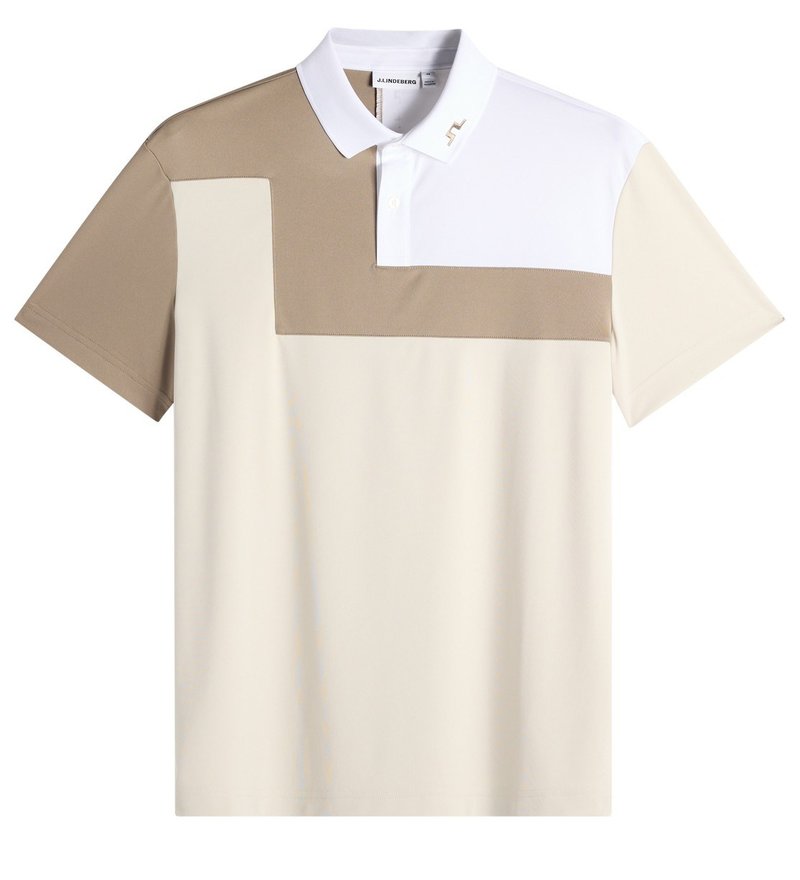 J.Lindeberg Rody men's polo, moonbeam
