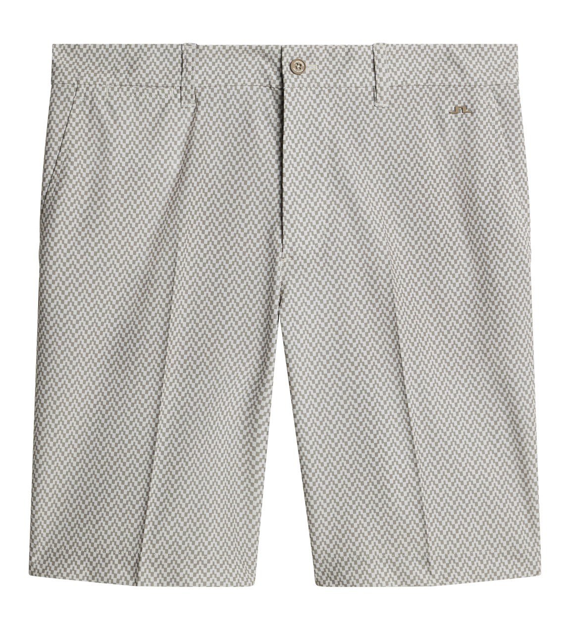 J.Lindeberg Eloy Print men's shorts, bridge stack brindle