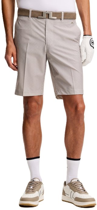 J.Lindeberg Eloy Print men's shorts, bridge stack brindle