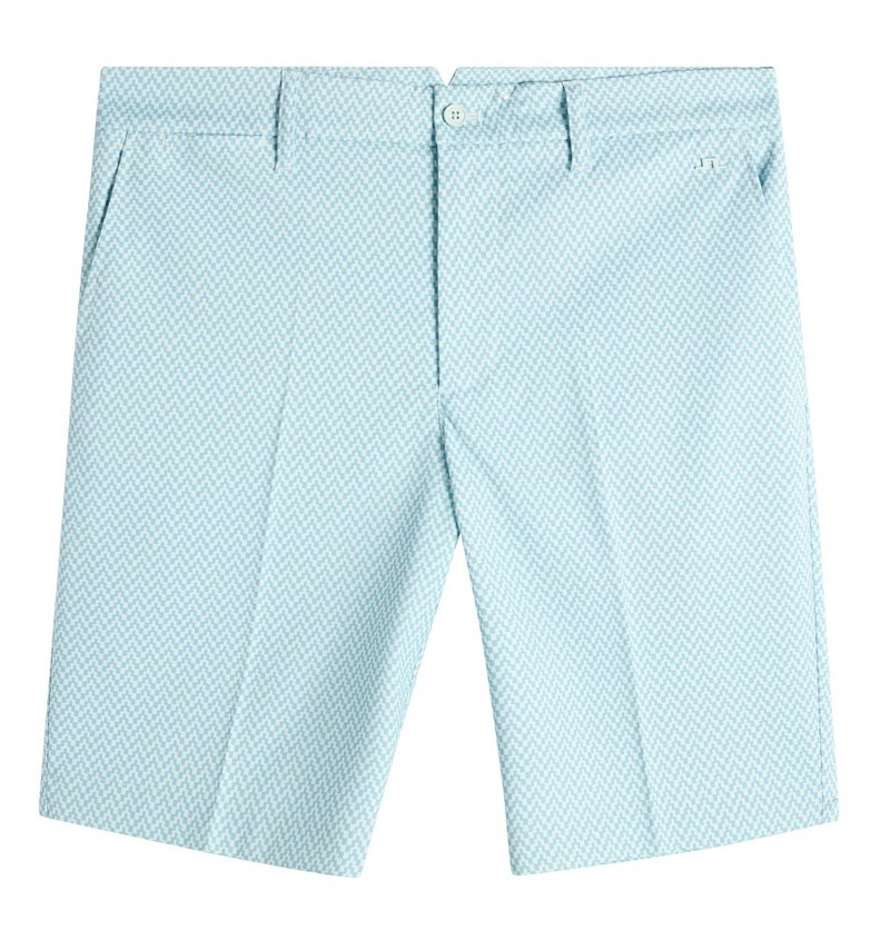 J.Lindeberg Eloy Print men's shorts, bridge stack skylight