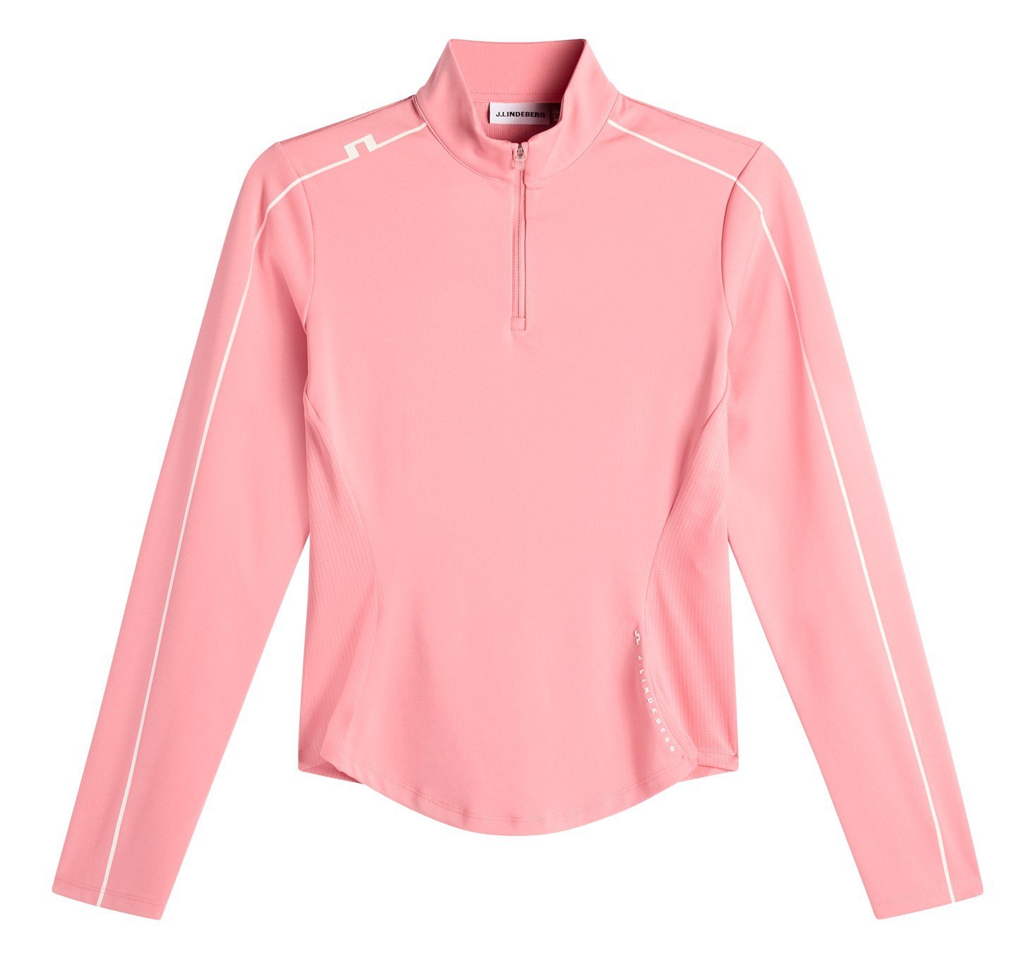 J.Lindeberg Adiola Quarter Zip Mid Layer women's sweatshirt, flamingo plume
