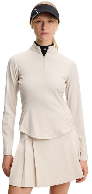 J.Lindeberg Adiola Quarter Zip Mid Layer women's sweatshirt, moonbeam