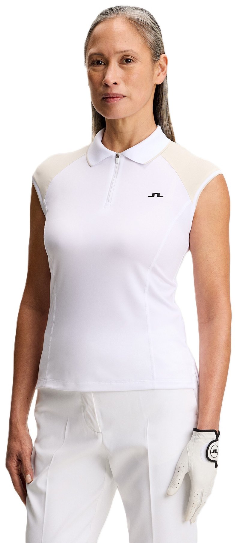 J.Lindeberg Lei women's polo, white