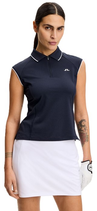 J.Lindeberg Lei ladies polo, JL Navy