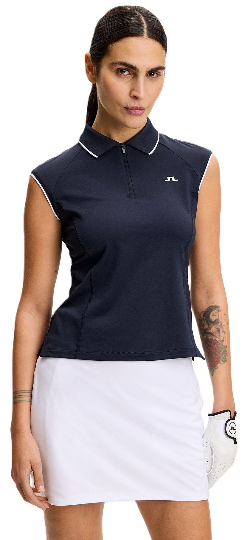 J.Lindeberg Lei ladies polo, JL Navy