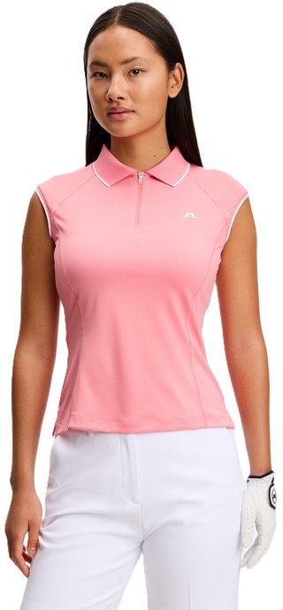 J.Lindeberg Lei ladies polo, flamingo plume