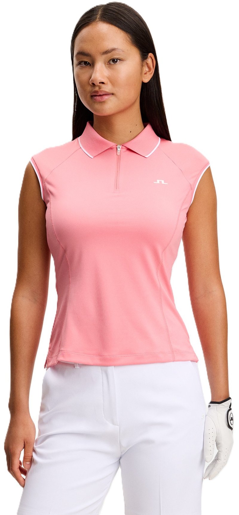 J.Lindeberg Lei ladies polo, flamingo plume