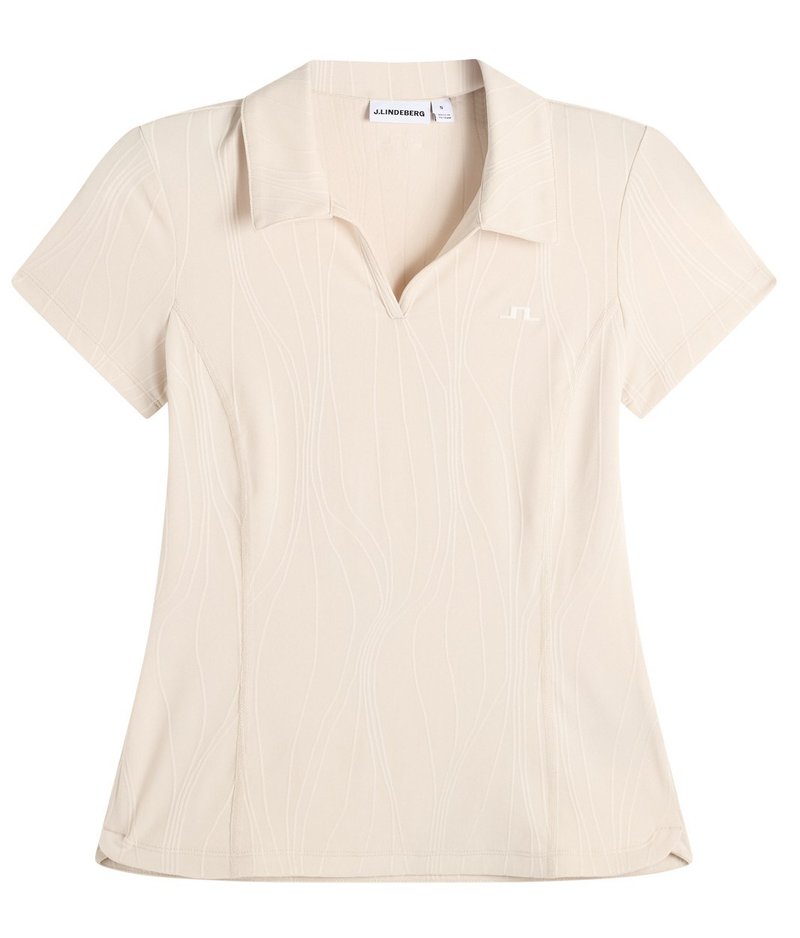 J.Lindeberg Marlie women's polo, moonbeam