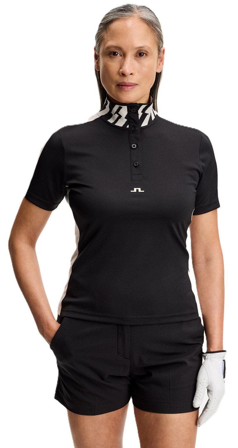 J.Lindeberg Pip women's polo, black