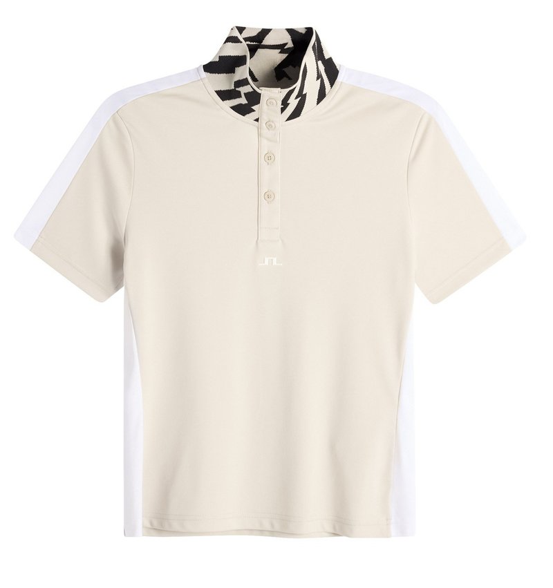 J.Lindeberg Pip women's polo, moonbeam