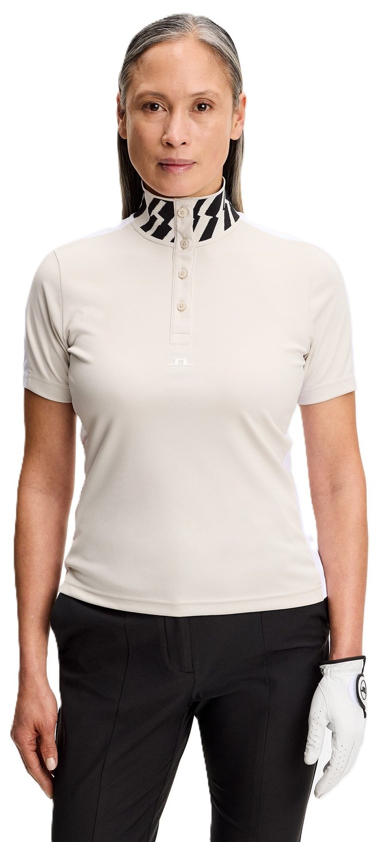 J.Lindeberg Pip women's polo, moonbeam