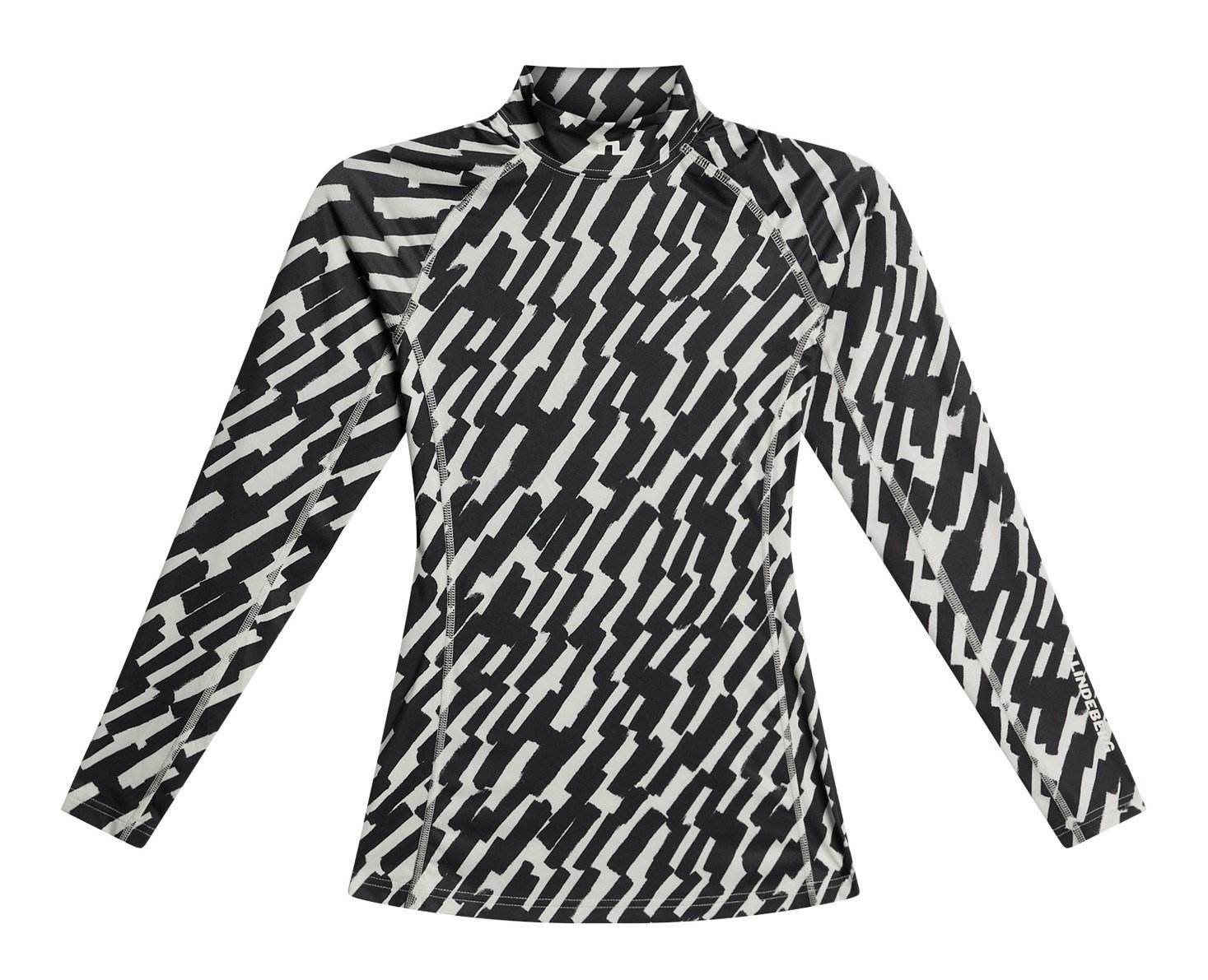 J.Lindeberg Ella Print Compression women's top, oak moonbeam
