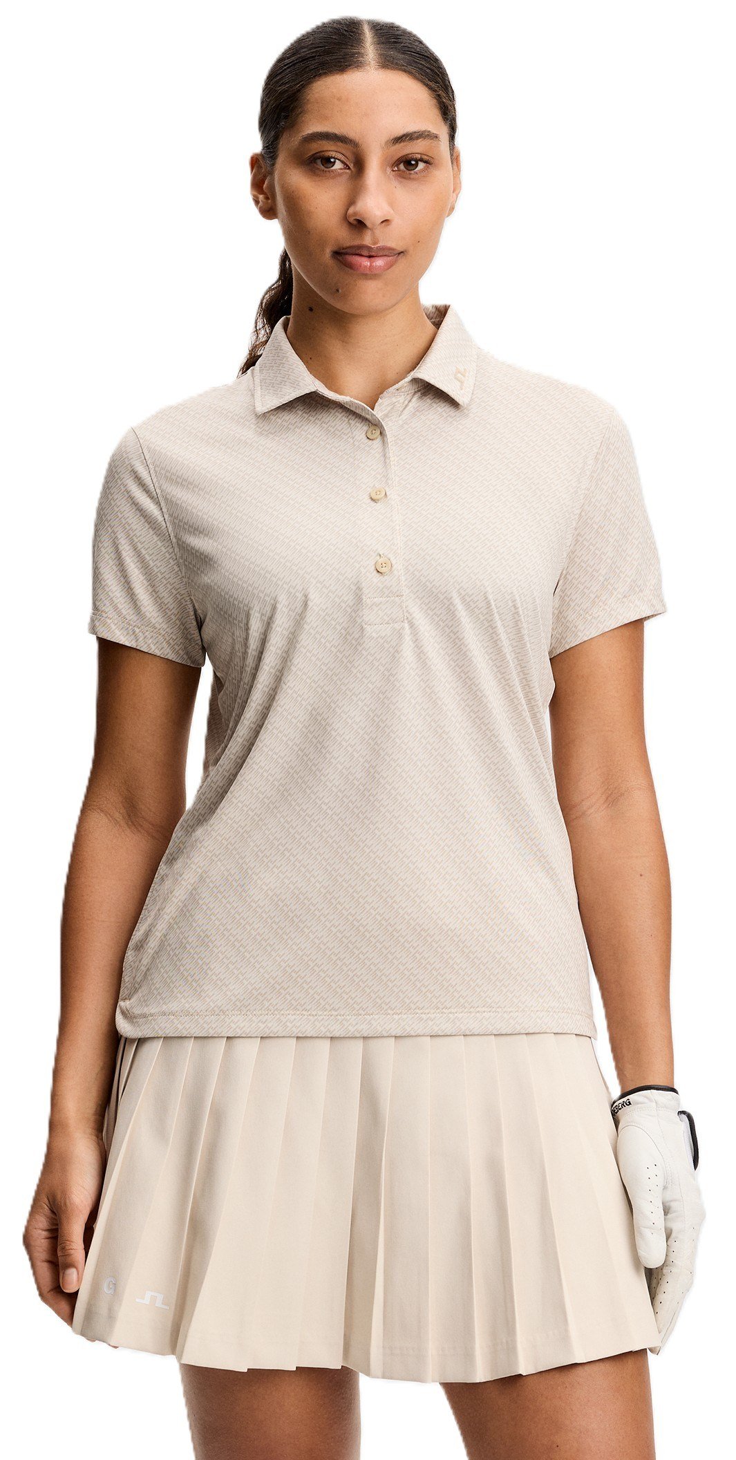 J.Lindeberg Caitlyn women's polo, flight bridge moonbeam