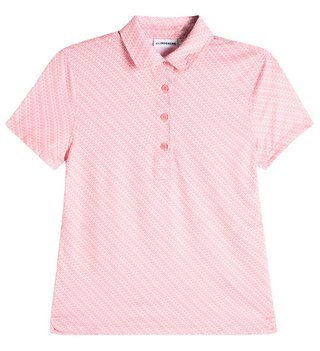 J.Lindeberg Caitlyn women's polo, flight bridge flamingo