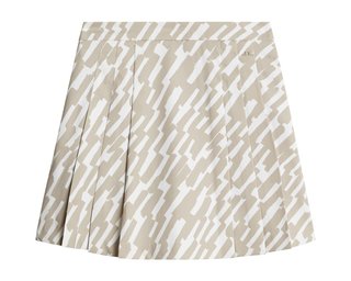 J.Lindeberg Alesia Print women's skort, oak island fossil