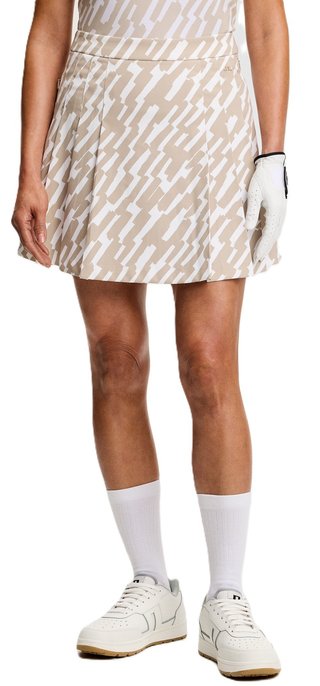 J.Lindeberg Alesia Print women's skort, oak island fossil