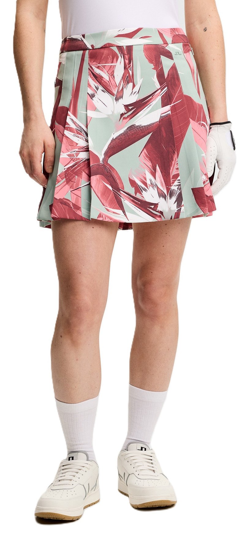 J.Lindeberg Alesia Print women's skort, paradise jadeite