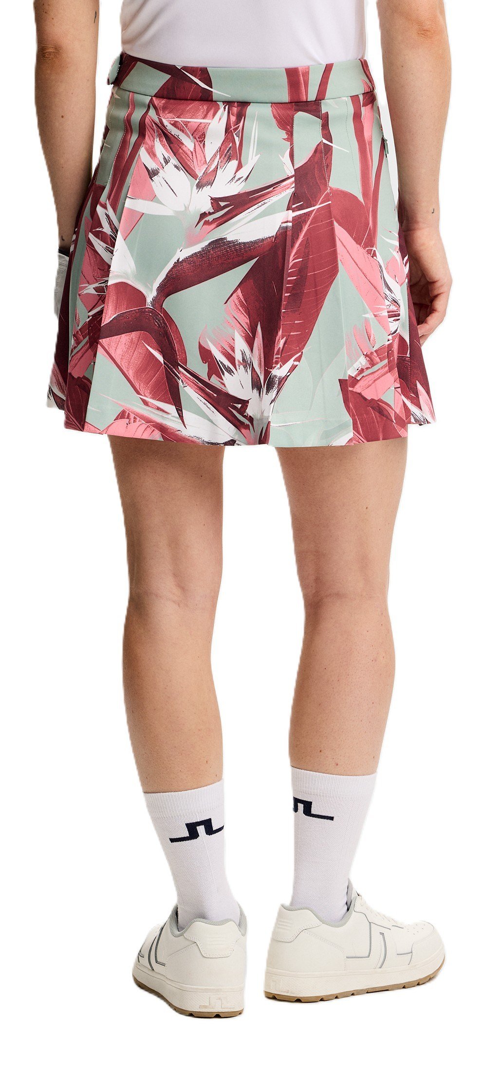 J.Lindeberg Alesia Print women's skort, paradise jadeite