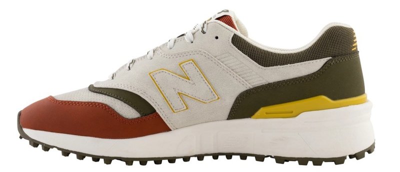 New Balance 997 SL mens golf shoes, olive/taupe