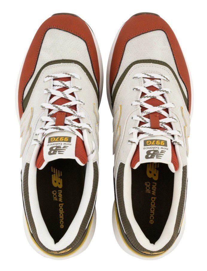 New Balance 997 SL mens golf shoes, olive/taupe