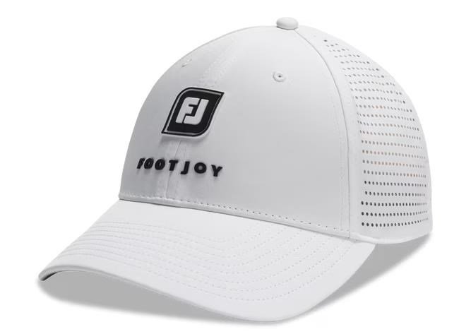 FootJoy Perforated Trucker men's cap, white