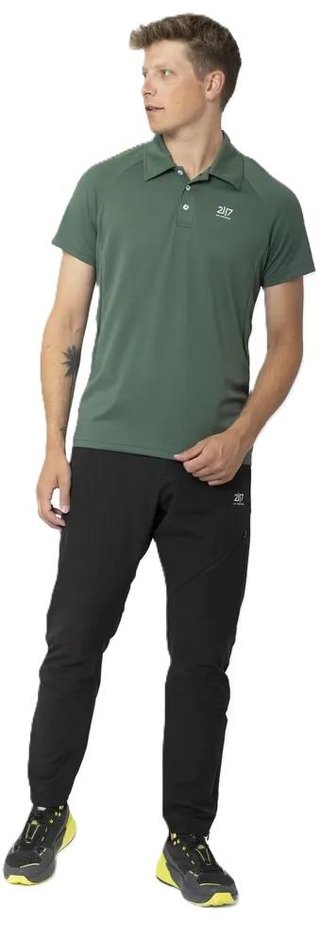 2117 of Sweden Fröseke Technical Pique men's polo, forest green