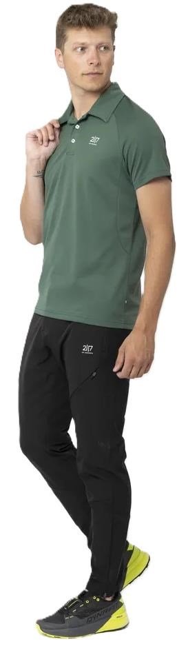 2117 of Sweden Fröseke Technical Pique men's polo, forest green