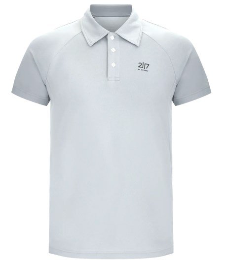 2117 of Sweden Fröseke Technical Pique men's polo, pearl blue