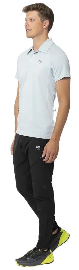 2117 of Sweden Fröseke Technical Pique men's polo, pearl blue