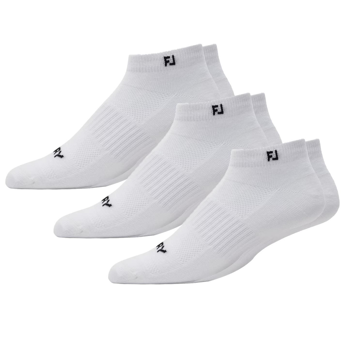 FootJoy ProDry Lightweight Sport men's socks, white, EU 39-46 (3 pairs)