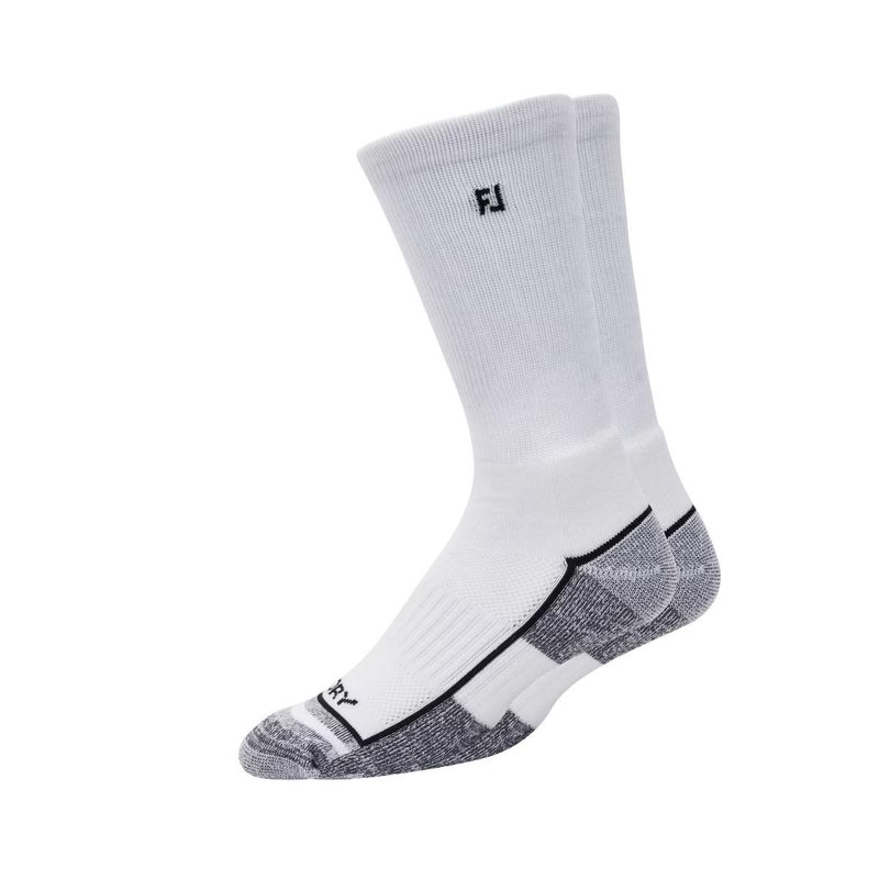FootJoy ProDry Crew men's socks, white