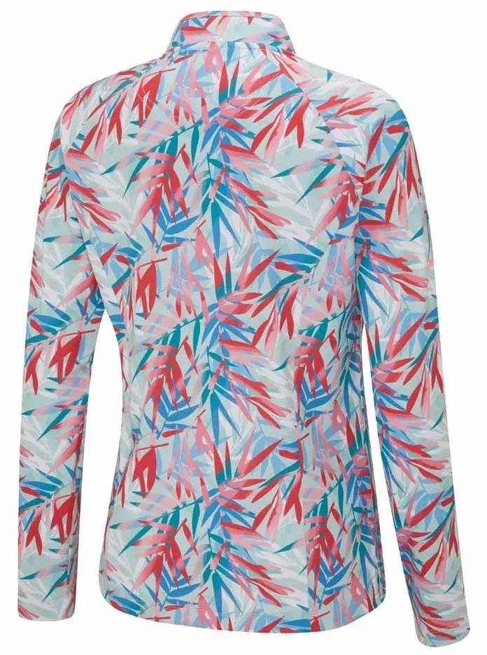 PING Arwen Printed Longsleeve women's polo, tropic retreat