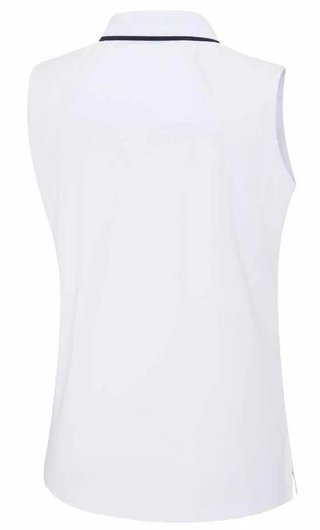 PING Eben Sleeveless women's polo, white