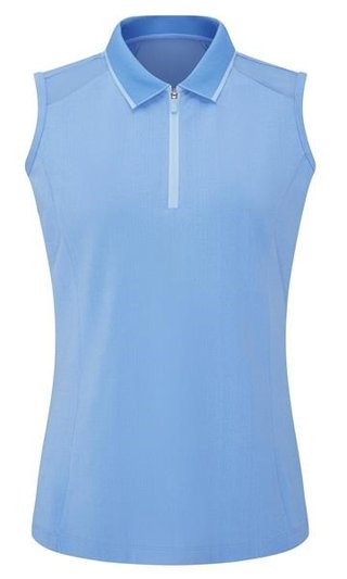 PING Eben Sleeveless women's polo, infinity blue