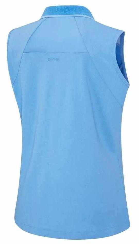 PING Eben Sleeveless women's polo, infinity blue