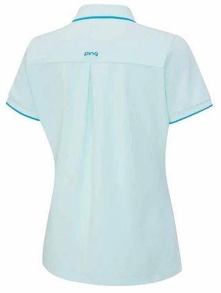 PING Viviana Tipped women's polo, seaspray