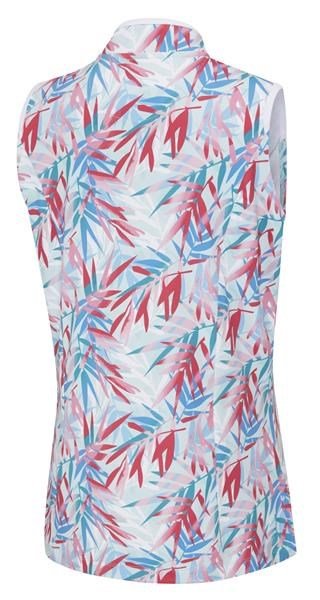 PING Penola Printed Sleeveless women's polo, tropic retreat