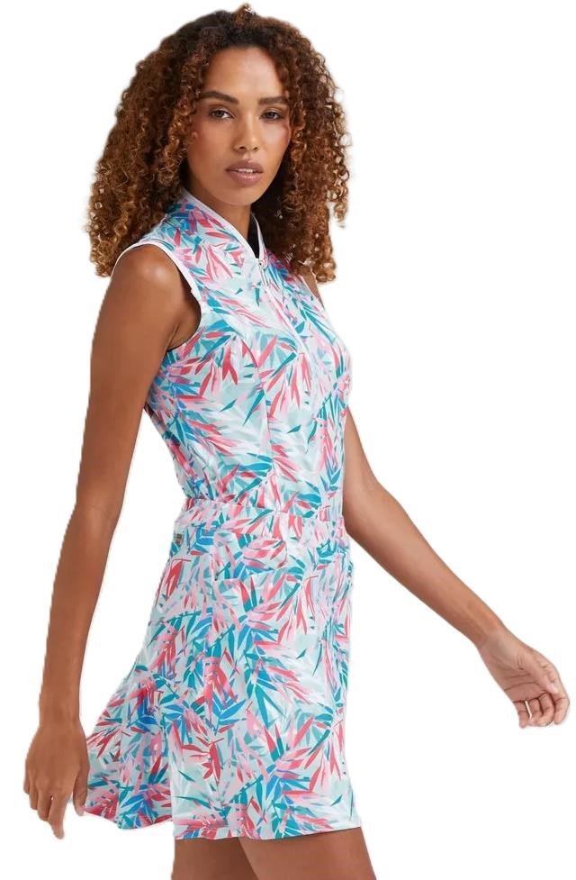 PING Penola Printed Sleeveless women's polo, tropic retreat