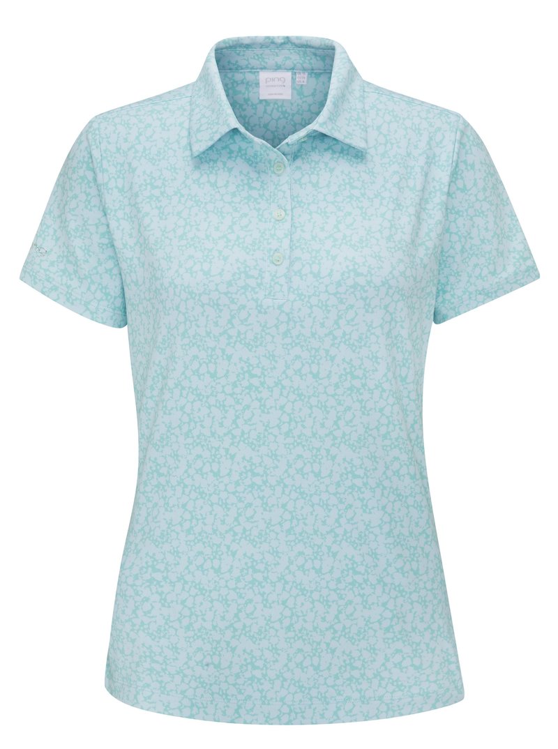 PING Aeria Printed women's polo, splash