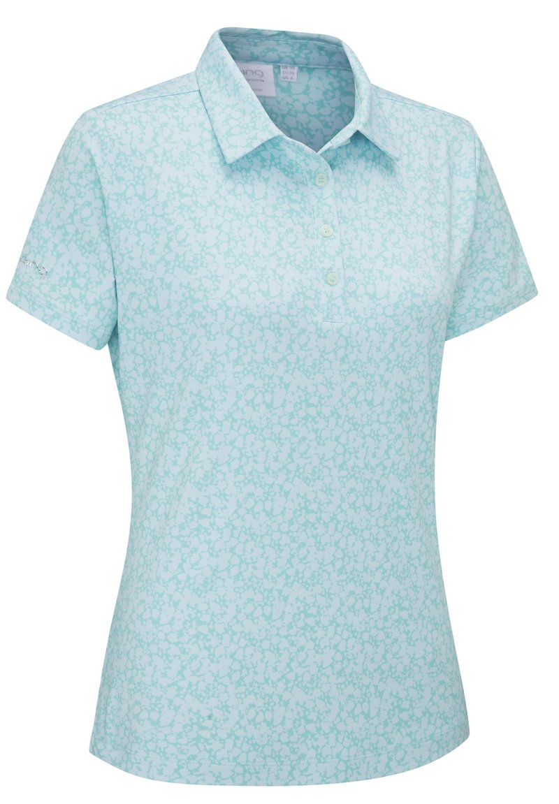 PING Aeria Printed women's polo, splash
