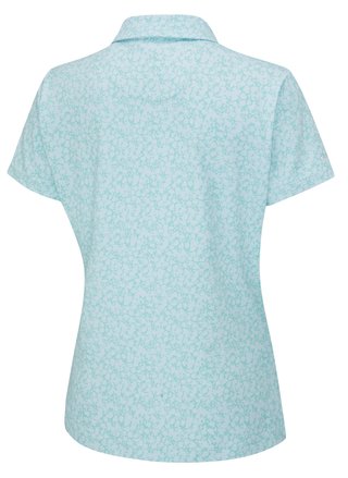 PING Aeria Printed women's polo, splash