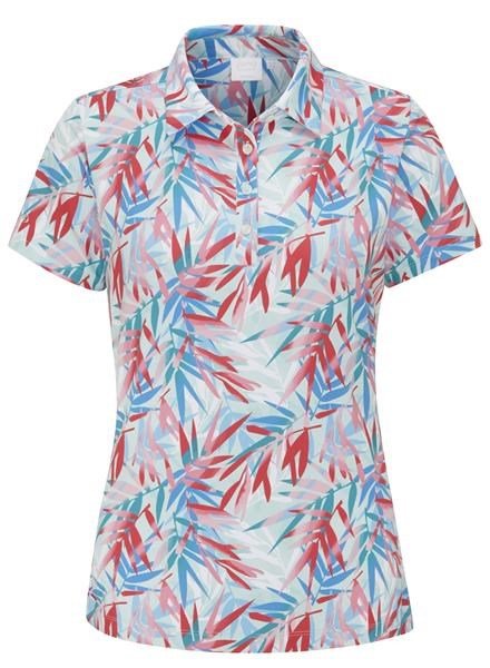PING Aeria Printed women's polo, tropic retreat